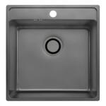 Laveo BESOS egymedencés mosogató, Grafit (OPSLB_510T)