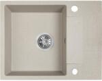 Laveo RIO MINI minicsepptálcás gránit bézs mosogató szifonnal, 56x44x17, 5 cm (OPSBF_413R)