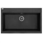 Laveo TAU 8 nagymedencés mosogató, szemcsés fekete (OPSRT_7108)