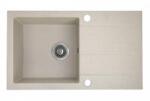 Laveo SHIRE csepptálcás bézs mosogató (OPSRS_411Y)