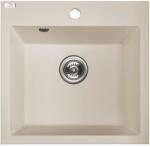 Laveo ALENA jázmin egymedencés mosogató helytakarékos szifonnal (OPSBA_J10T)