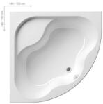 RAVAK Gentiana sarokkád 140x140 cm, fehér (RAV-CF01000000)