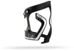 PRO Bottle Side Cage Alloy alumínium kulacstartó, oldalról nyitott, jobbos, fekete-fehér