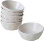 Hermia Set de 6 boluri din ceramică Facetta 12 cm, crem, crem deschis Castron