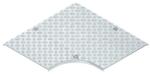 Niedax Capac pentru cot 90°, antiderapant R10 conform. conform DIN 51130 cu dispozitive de fixare pre-asamblate si suport pe toata suprafata, din aluminiu, pentru placi de verificare RESDVSRS 400 (RESDVSRS40