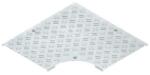 Niedax Capac pentru cot 90°, antiderapant R10 conform. conform DIN 51130 cu nervuri ridicate pe toata suprafata si dispozitive de fixare pre-asamblate RESDVRS 600-2.0 S (RESDVRS600-2.0S)