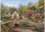 Schmidt Spiele 58629 - Summer in Cobblestone Village, Thomas Kinkade - 2000 db-os puzzle (58629)