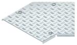 Niedax Capac pentru cot 45°, antiderapant R10 conform. conform DIN 51130 cu dispozitive de fixare pre-asamblate si suport pe toata suprafata, din aluminiu, pentru placi de verificare RBADVRS 400 (RBADVSRS400
