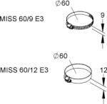 Niedax Clema cu filet melcat MISS 60/12 E3 (MISS60/12E3)