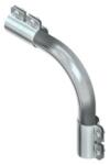 Niedax Cot de conducta 90° semideschis, raza 125 mm MIBH 6090 F (MIBH6090F)