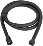 Invena DARK Zuhanycső, csavarodásmentes, 150cm, PVC/fekete, waterplating bevonat (AW-44-004-Q)