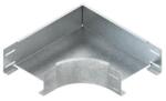 Niedax Cot 90° cu profile laterale neperforate, dar cu perforatii conector, cu placi de imbinare integrate RESS 100.500 S (RESS100.500S)