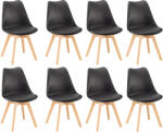 Leziter Silla étkezőszék 8 db fekete színben (DA232AB_8) - snaigeshop