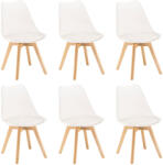 Leziter Silla étkezőszék 6 db fehér színben (DA232AW_6) - snaigeshop