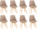 Leziter Silla étkezőszék 8 db bézs színben (DA232ABE_8) - snaigeshop