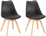 Leziter Silla étkezőszék 2 db fekete színben (DA232AB_2) - snaigeshop