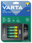 VARTA 57685 15 perces gyors elemtöltő+4db 2100mAh HR6 ceruza akkumulátor AA tölthető elem (Varta-57685)