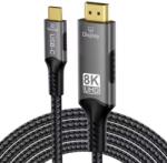  Cablu USB type C la HDMI 8K60Hz/4K144Hz brodat 2m, ku31hdmi27 (KU31HDMI27)