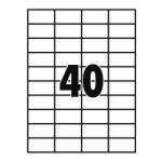  Etikett címke, 52, 5x29, 7mm, 100 lap, 40 címke/lap - tonerpiac