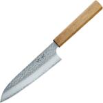 Dellinger Santoku Knife 170 mm Kanetsugu SHIUN VG-2 3 layers, japanese OAK
