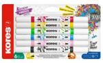 Kores Dekormarker készlet 6db-os akril, 1-2 mm, kétvégű, KORES K-Kreative, szinte mindenre jó (23061.21)