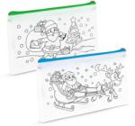  Színezhető tolltartó - 4 filccel - 21 x 12 cm - 2 féle (57319B)