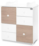 Lorelli Cupboard pelenkázó komód - White & Amber ÚJ