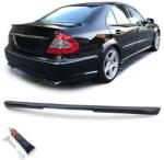  Mercedes Benz W211 E-osztály AMG stílusú lakkozott fekete csomagtartó spoiler pótféklámpáshoz