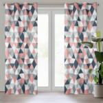 Takoy Sötétítő függöny ADINA könnyű mikroszálas anyagból geometriai mintával 140 x 250 cm