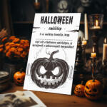 Partikellékek Halloween emléklap a részvételért A4