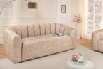 Kalei Stílusos 3 személyes kanapé Kalei 200 cm bézs bársony