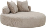 Arden Stílusos kerek fekvő kanapé Arden160cm szürkés barna