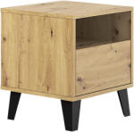  Éjjeliszekrény, artisan tölgy, BOGAN NEW 1S (0000409108)