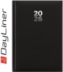 Dayliner Határidőnapló Pannon A5 heti, fehér lapokkal fekete Dayliner 2026 - suplix