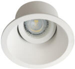 Kanlux 20°-os szögben állítható, Ø103 mm, GU10, IP20, matt fehér, alumínium házas, kerek spot lámpa keret, APRILA (26738)