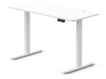 LVN System Elektromosan állítható magasságú íróasztal ülő-/állómunkához 120x60 cm fehér LVN System Control+