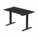 LVN System LVN System Flex+ 120x67cm fekete elektromosan állítható magasságú íróasztal | Memória funkció +USB
