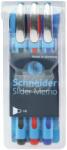 Schneider Pix SCHNEIDER Slider Memo XB, rubber grip, accesorii metalice, 3 culori/set - (N, R, A) (S-150293) - officeclass
