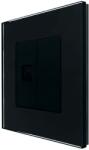 Luxion Priza Internet cu Rama din Sticla LUXION, Negru, LX-MP025G-B (LX-MP025G-B)
