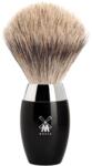 Mühle Perie de bărbierit medie Mühle KOSMO din peri de bursuc (fine badger, rășină neagră) (P21341)