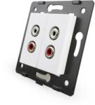 LIVOLO Priza dubla audio Livolo, Alb, C7-2AD-11 (C7-2AD-11)