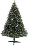 Regal Brad Artificial de Craciun Molid HollyWhite Verde cu Fructe Albe si Zapada pe Varfuri 220cm (240-220)