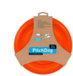 PitchDog Lightweight And Flexible Flying Disk For Dogs | Játék (frizbi, narancssárga) kutyák részére - 24 cm