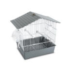  Madárkalitka Sara zsindely jellegű tetővel kék, szürke - 35, 5 x 21 x 32, 5 cm