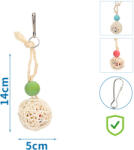 Nobleza | Függő fonott fa játék - 14x5 cm