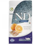 N&D | Cat Ocean | Teljes étékű száraz eledel, hering & narancs, felnőtt macska számára - 1, 5 Kg