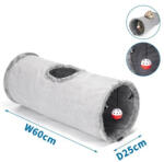  Nobleza | velúr macskaalagút / szürke 25x60cm