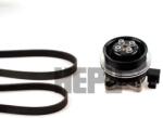 HEPU Pompa apa + Set curea transmisie cu caneluri HEPU PK06511 (PK06511)