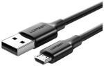 UGREEN adatkábel, usb - microusb, 2.4a, gyorstöltő, 300cm, fekete (US289_300CM)