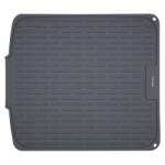 Kinghoff Szilikon edényszárító alátét KH 1905, 46x40 cm, Csúszásmentes felület, Csöpögtető peremmel, Feltekerhető, Szürke (KH1905)